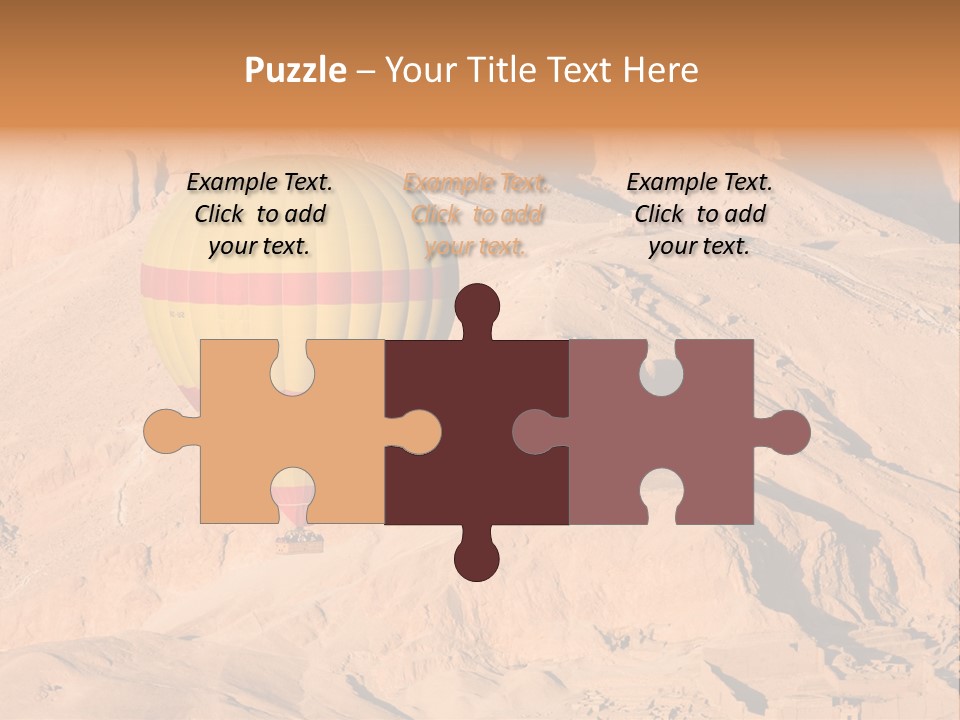 Ballooning Leisure Egypt PowerPoint Template