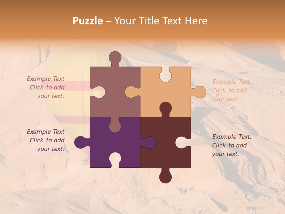 Ballooning Leisure Egypt PowerPoint Template