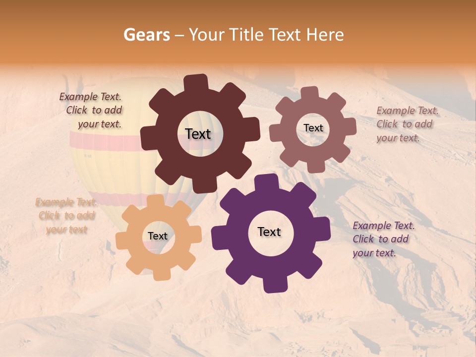 Ballooning Leisure Egypt PowerPoint Template