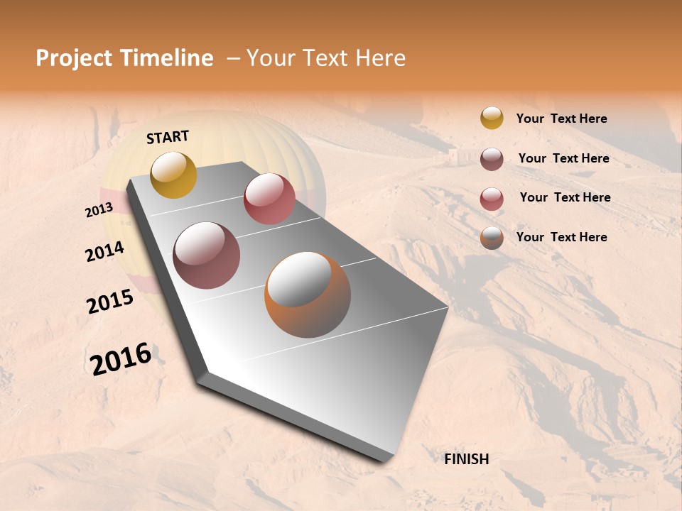 Ballooning Leisure Egypt PowerPoint Template