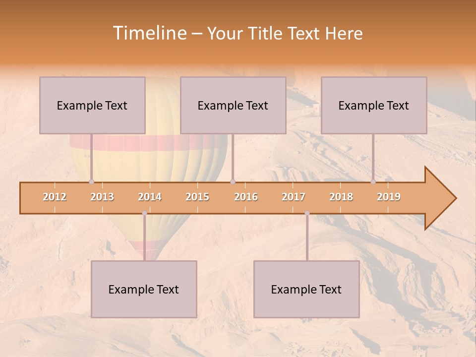Ballooning Leisure Egypt PowerPoint Template