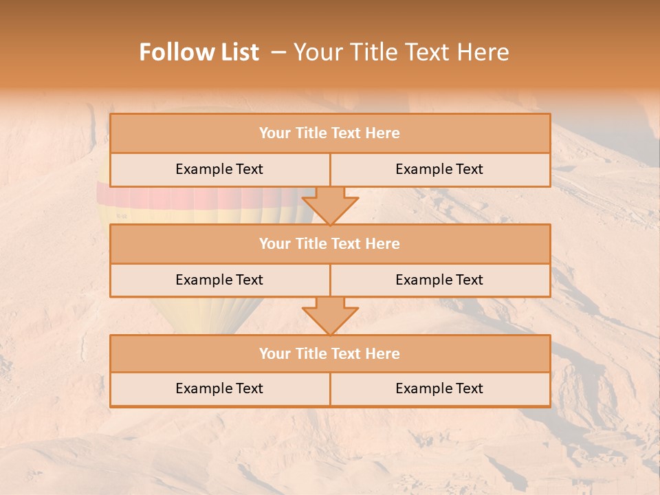 Ballooning Leisure Egypt PowerPoint Template