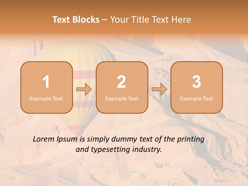 Ballooning Leisure Egypt PowerPoint Template