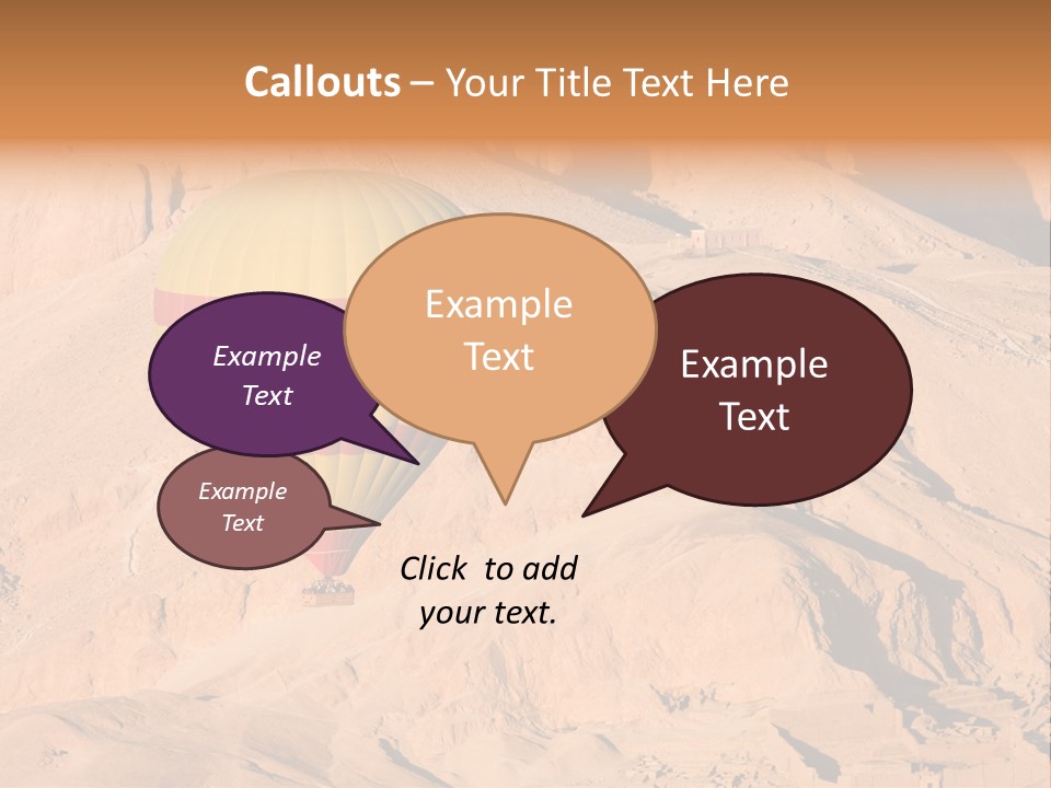 Ballooning Leisure Egypt PowerPoint Template