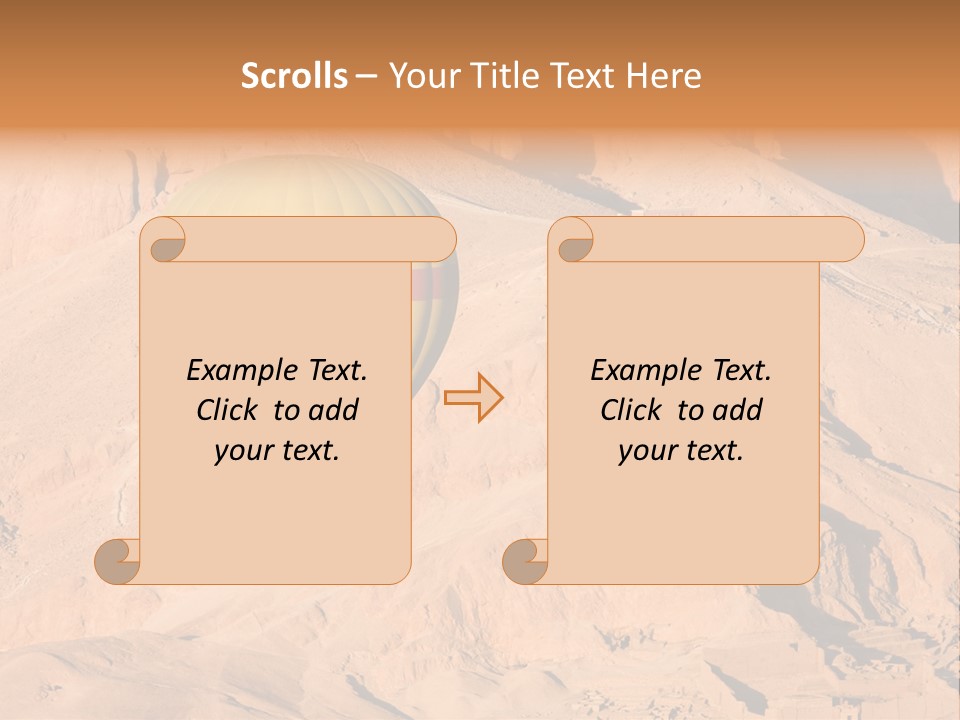 Ballooning Leisure Egypt PowerPoint Template