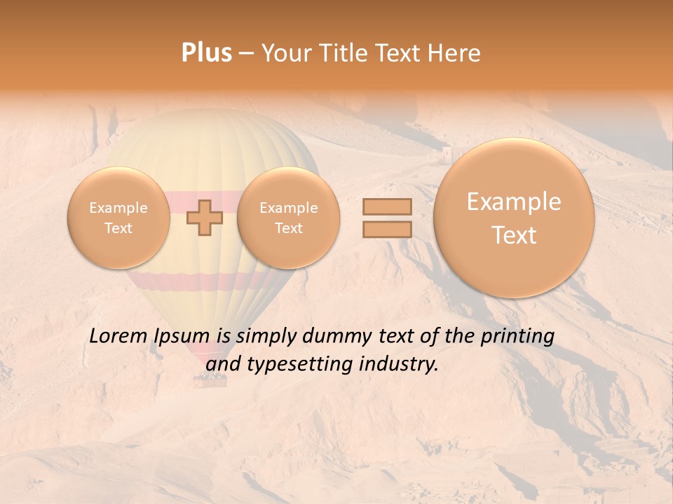 Ballooning Leisure Egypt PowerPoint Template