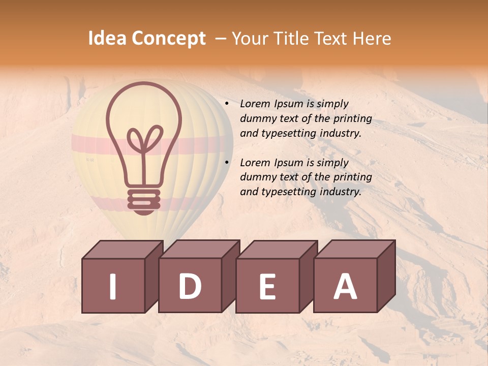 Ballooning Leisure Egypt PowerPoint Template