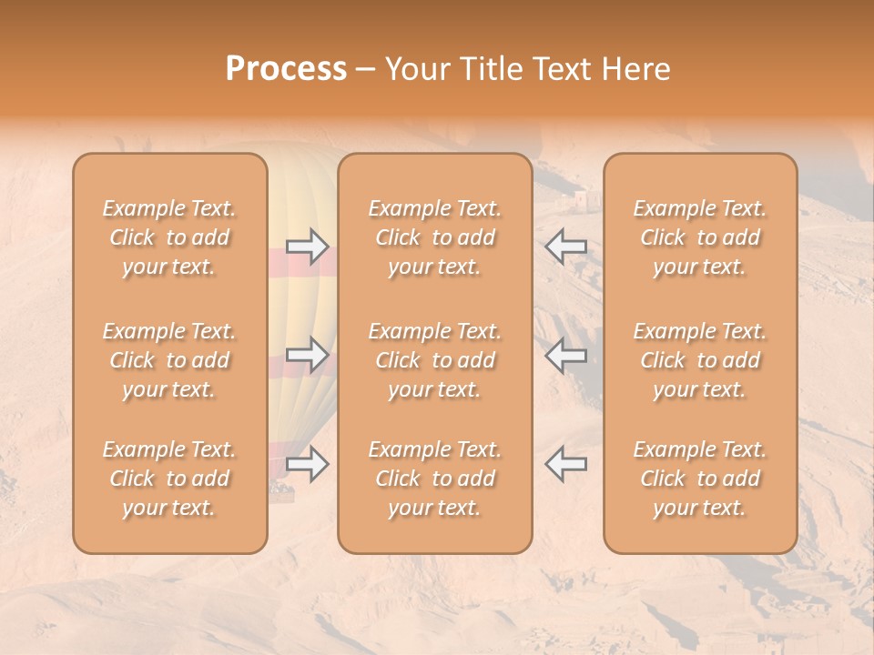 Ballooning Leisure Egypt PowerPoint Template