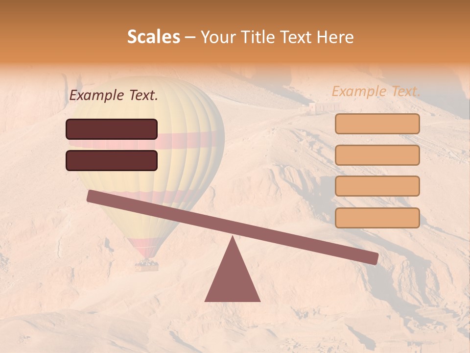 Ballooning Leisure Egypt PowerPoint Template