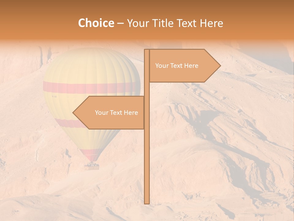 Ballooning Leisure Egypt PowerPoint Template