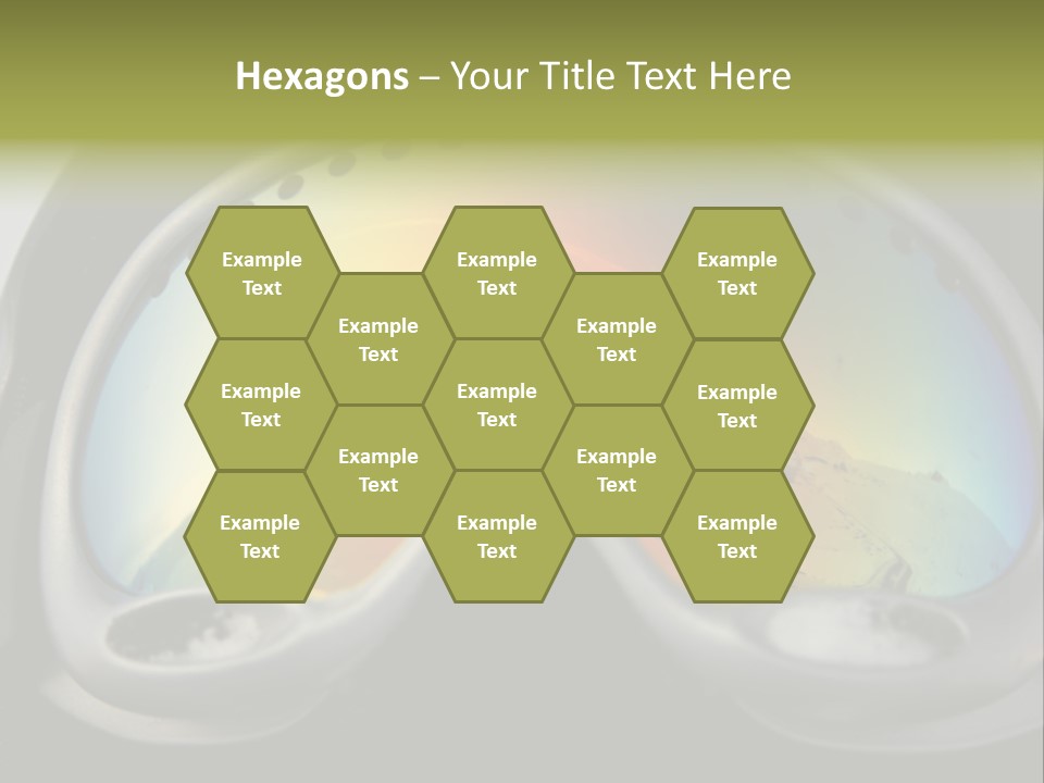 Mountain Glass Mirror PowerPoint Template