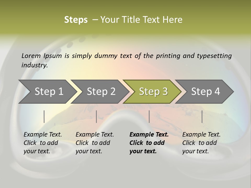 Mountain Glass Mirror PowerPoint Template