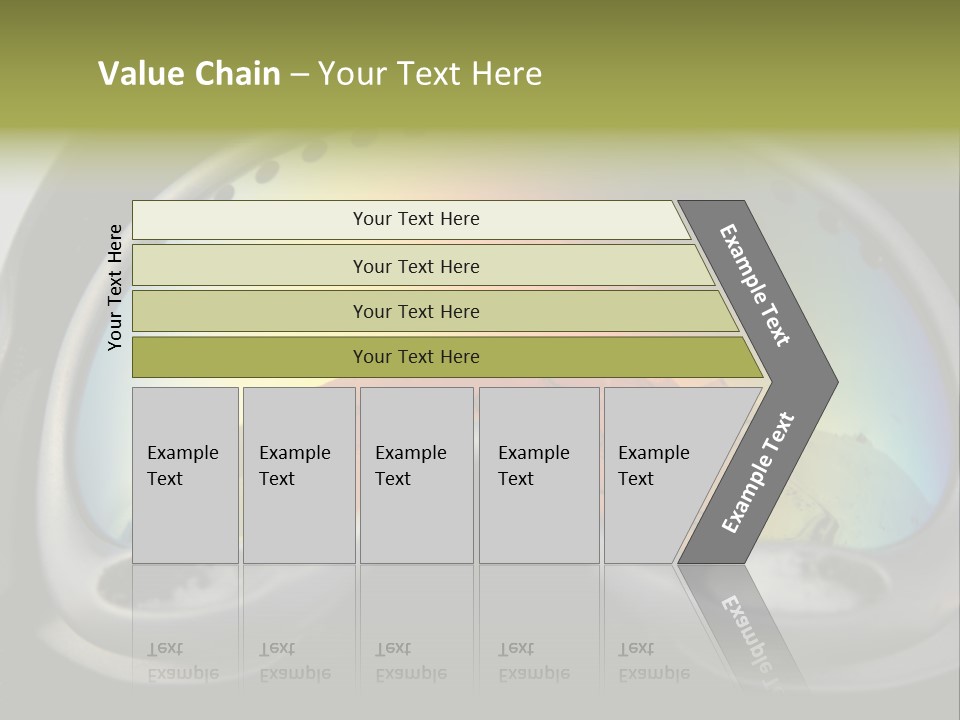 Mountain Glass Mirror PowerPoint Template