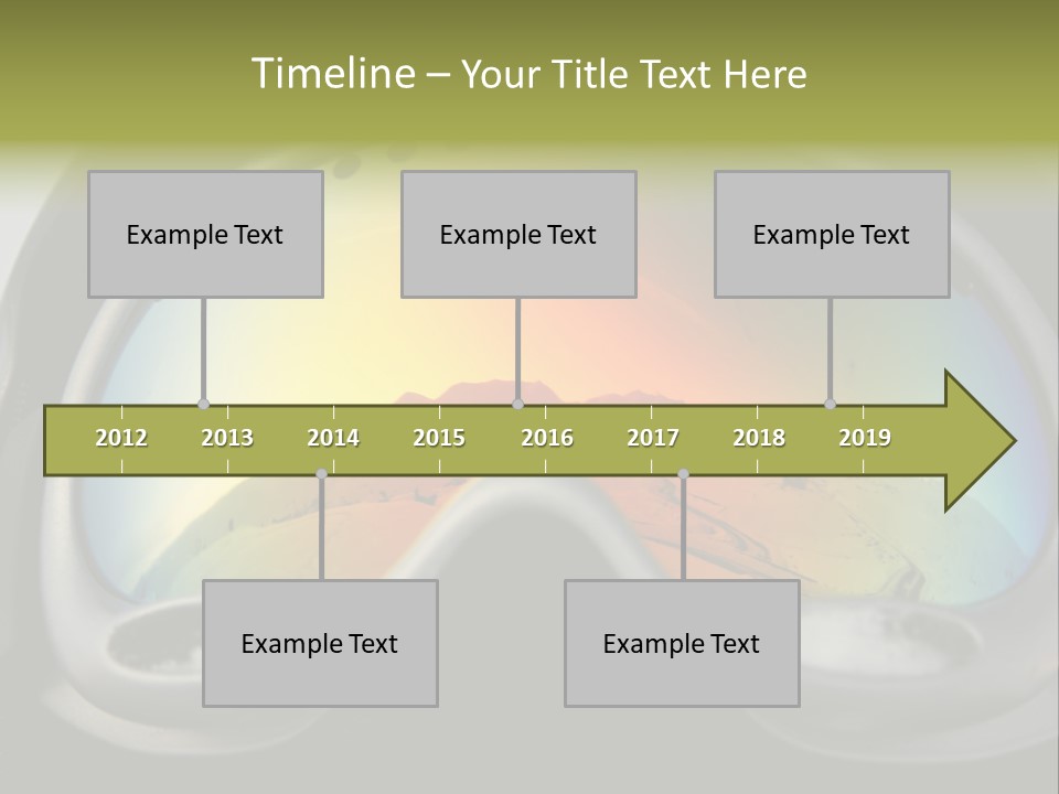 Mountain Glass Mirror PowerPoint Template