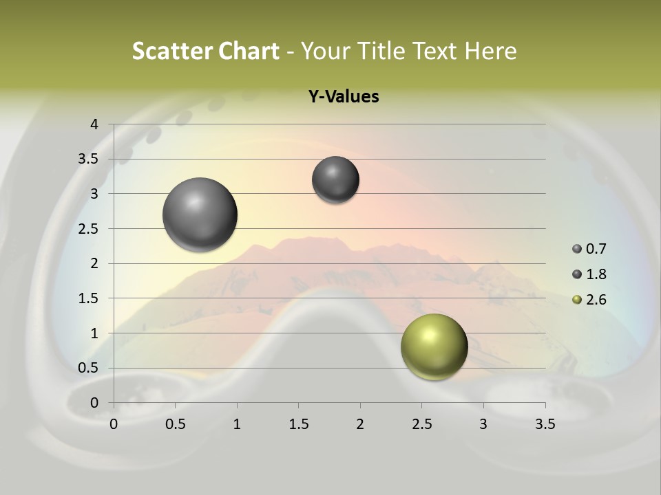 Mountain Glass Mirror PowerPoint Template