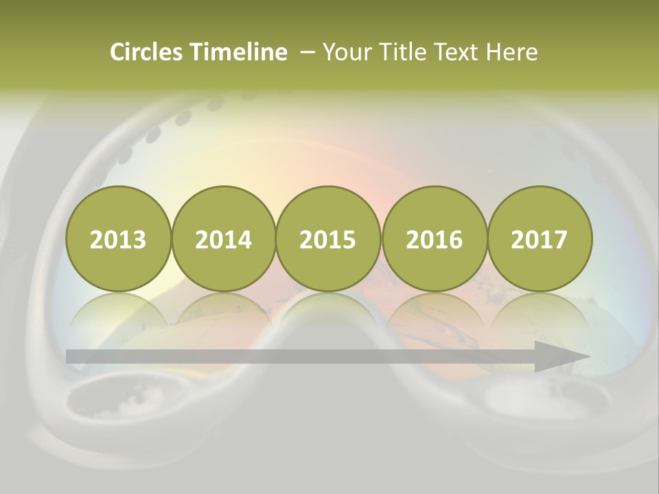 Mountain Glass Mirror PowerPoint Template