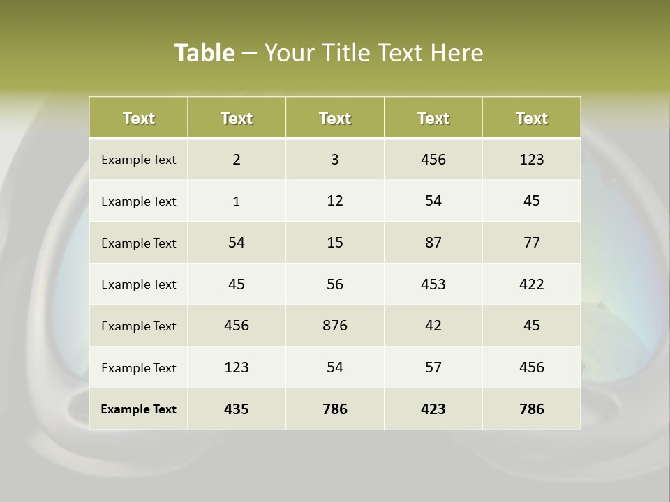 Mountain Glass Mirror PowerPoint Template