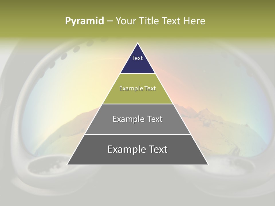Mountain Glass Mirror PowerPoint Template