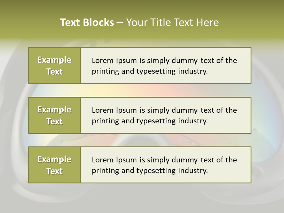 Mountain Glass Mirror PowerPoint Template