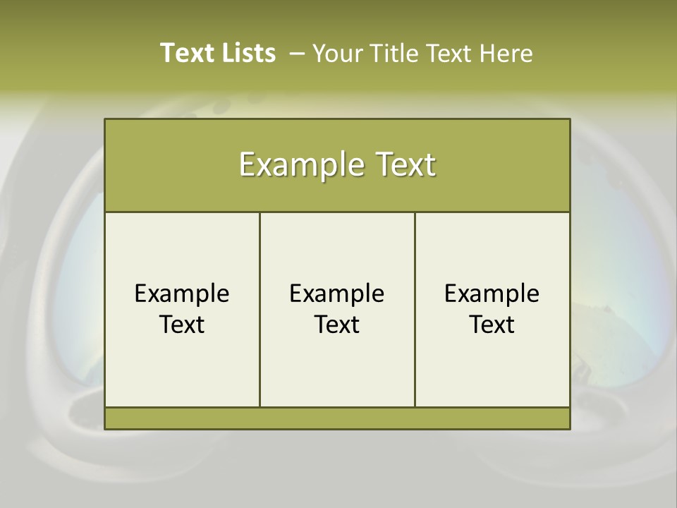Mountain Glass Mirror PowerPoint Template
