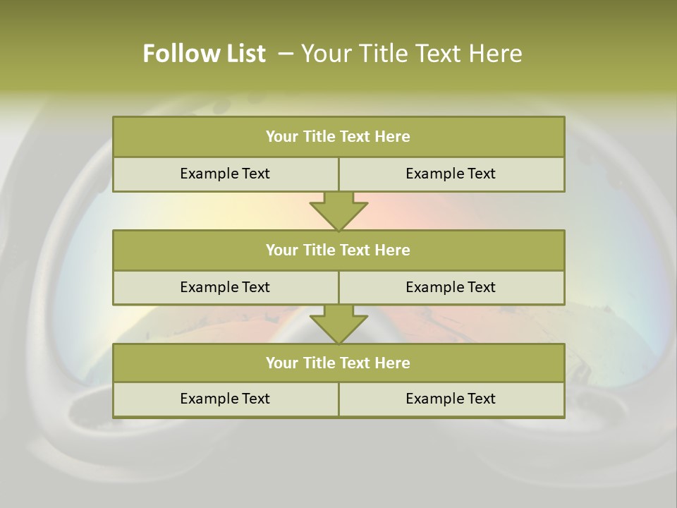 Mountain Glass Mirror PowerPoint Template