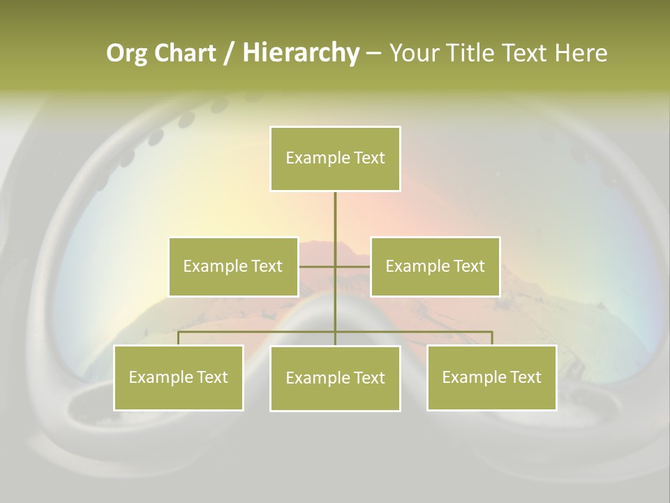 Mountain Glass Mirror PowerPoint Template