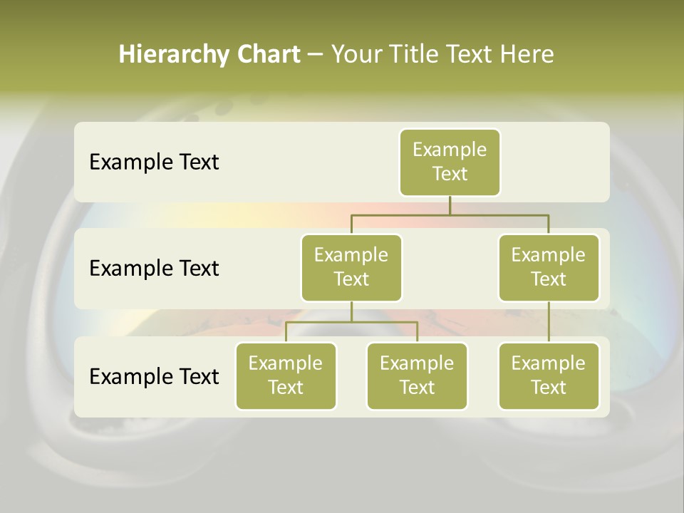 Mountain Glass Mirror PowerPoint Template