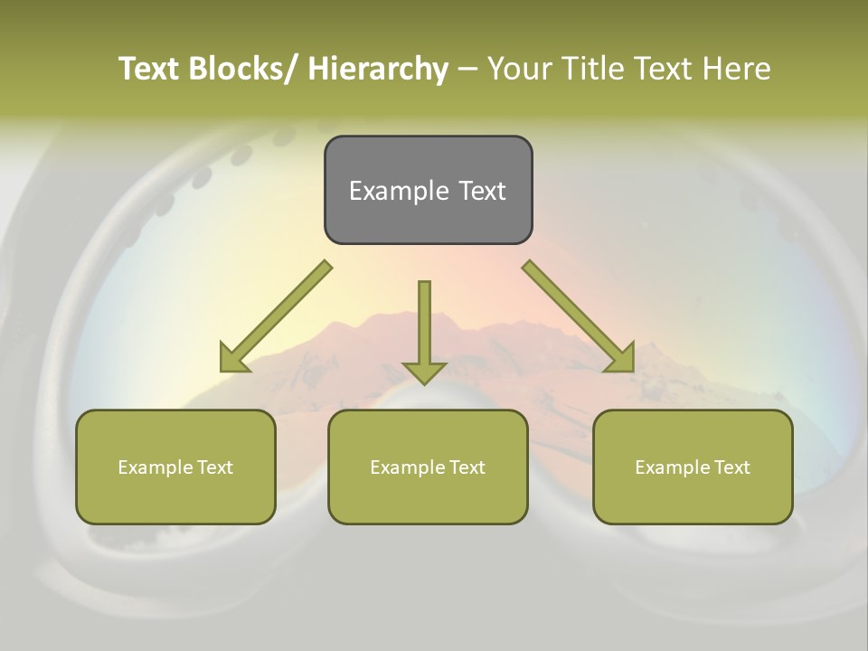Mountain Glass Mirror PowerPoint Template