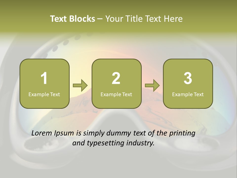 Mountain Glass Mirror PowerPoint Template