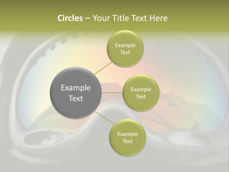 Mountain Glass Mirror PowerPoint Template