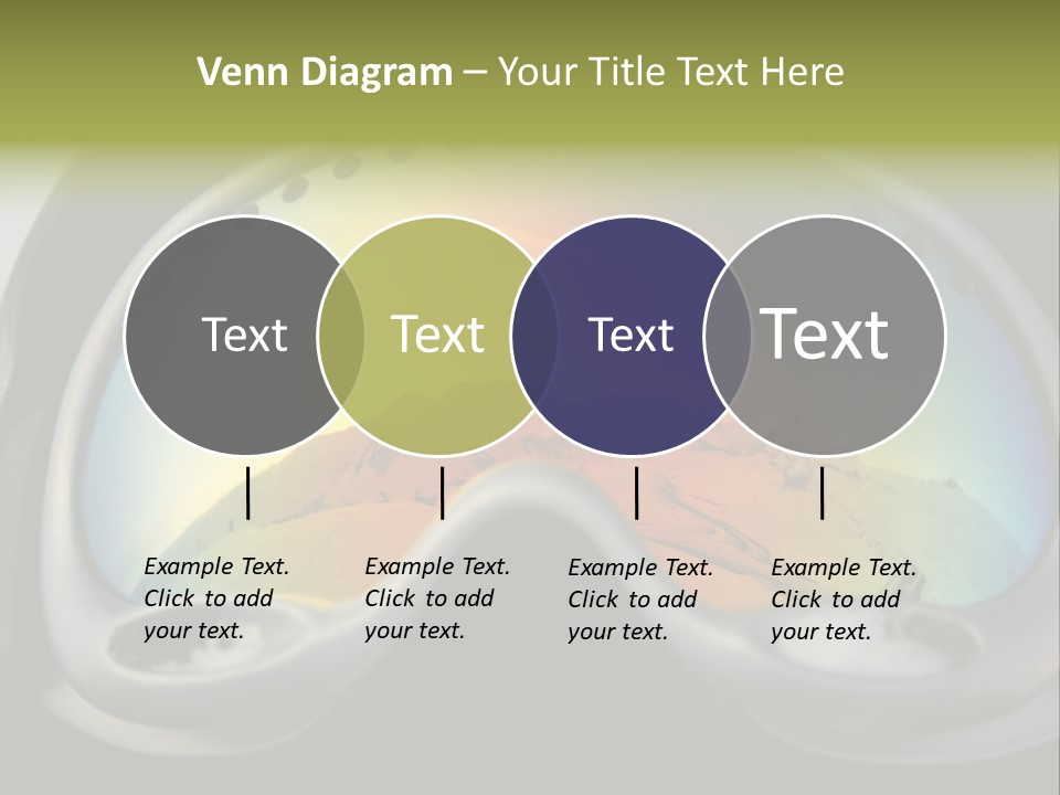 Mountain Glass Mirror PowerPoint Template