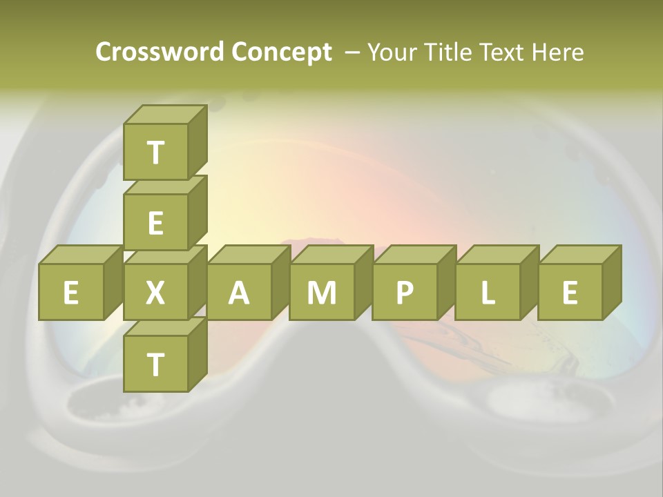 Mountain Glass Mirror PowerPoint Template