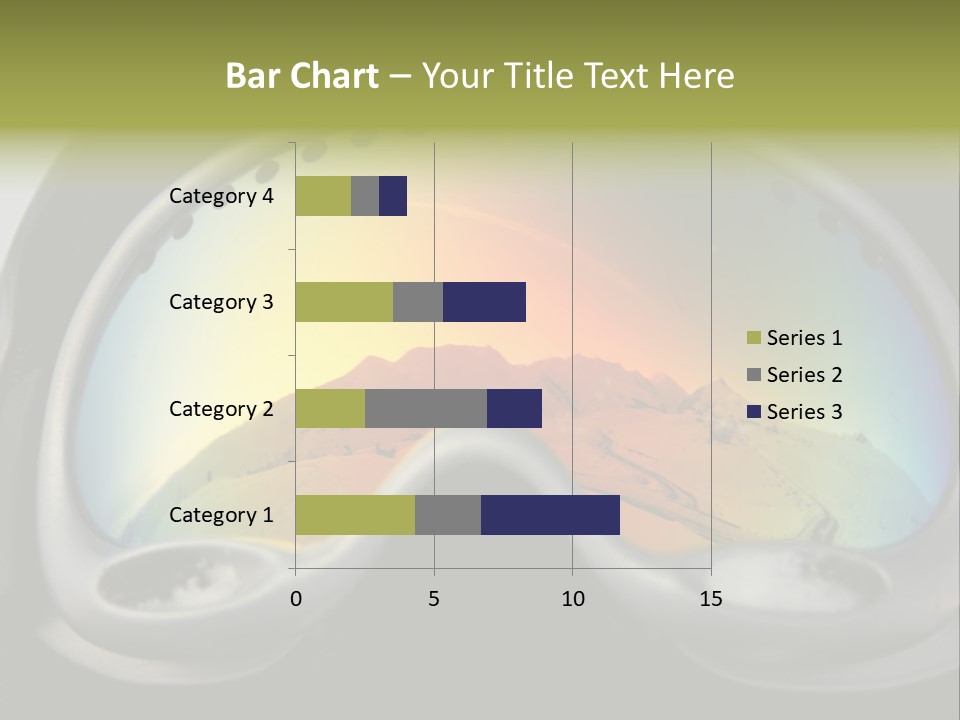 Mountain Glass Mirror PowerPoint Template