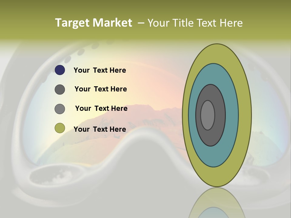 Mountain Glass Mirror PowerPoint Template