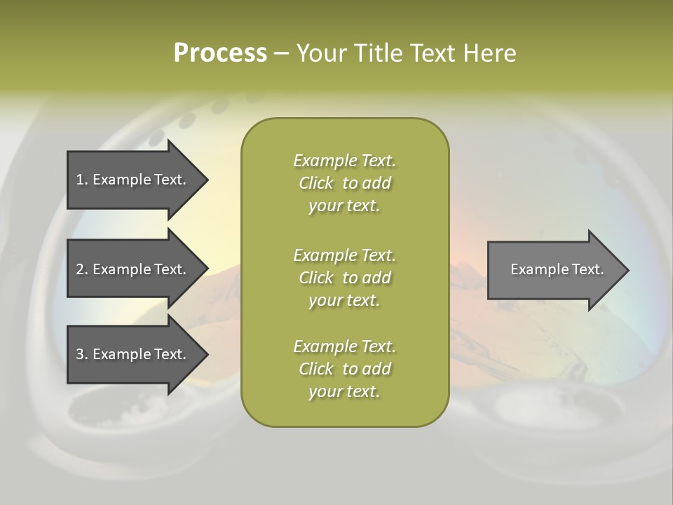 Mountain Glass Mirror PowerPoint Template