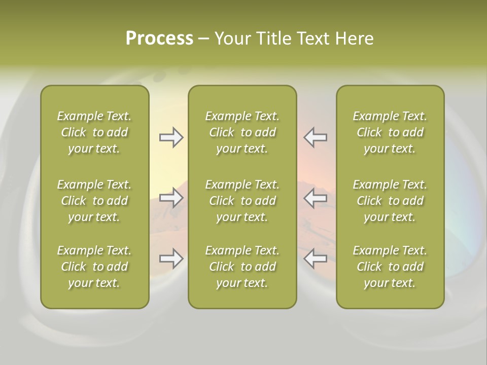 Mountain Glass Mirror PowerPoint Template