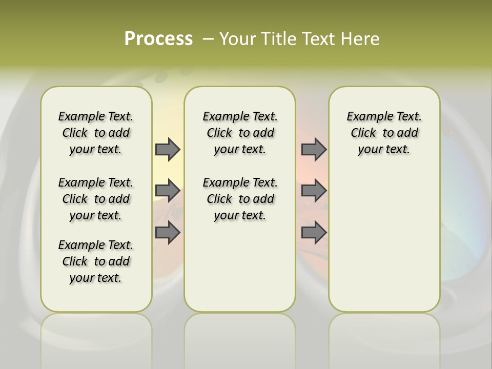 Mountain Glass Mirror PowerPoint Template