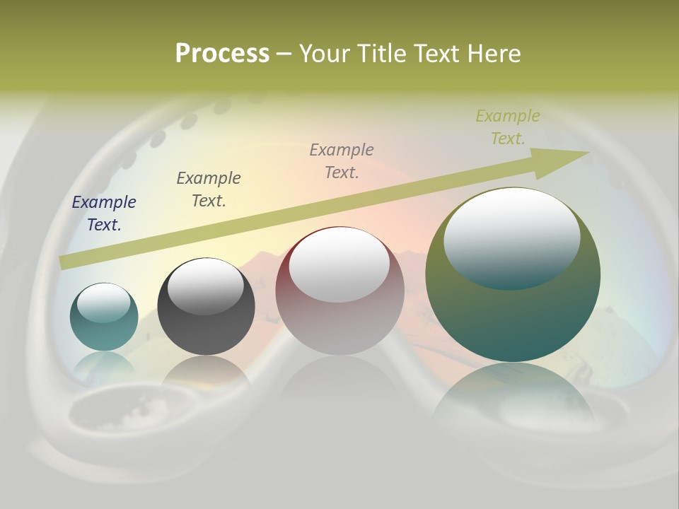 Mountain Glass Mirror PowerPoint Template