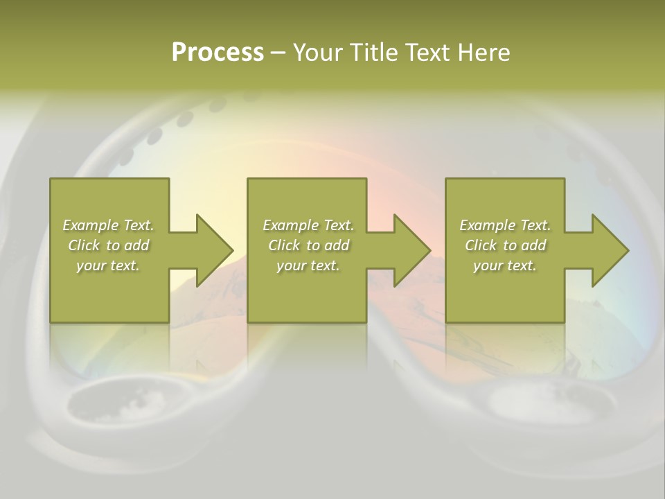Mountain Glass Mirror PowerPoint Template
