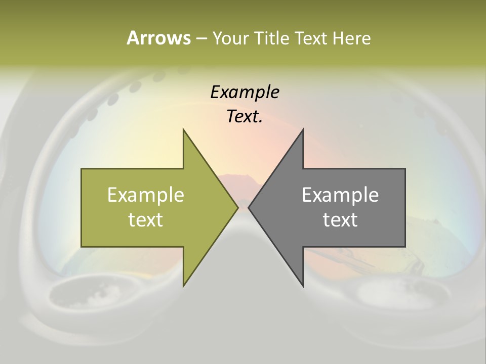 Mountain Glass Mirror PowerPoint Template