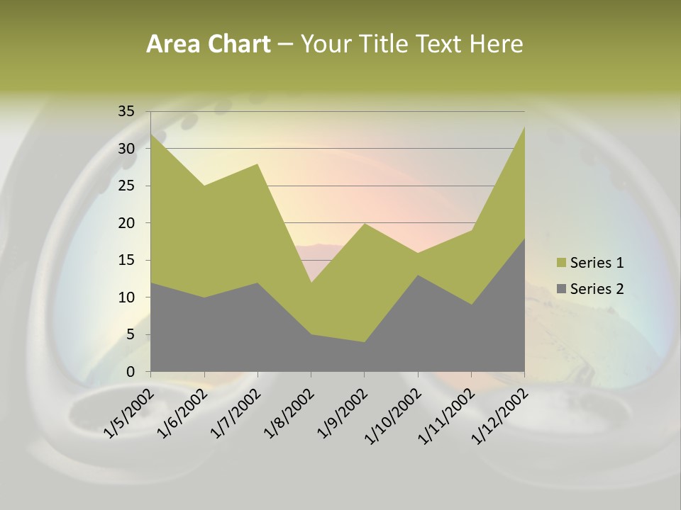 Mountain Glass Mirror PowerPoint Template
