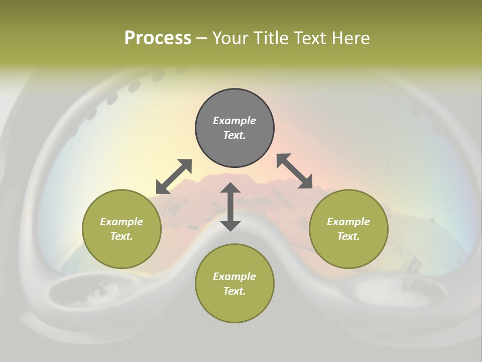 Mountain Glass Mirror PowerPoint Template