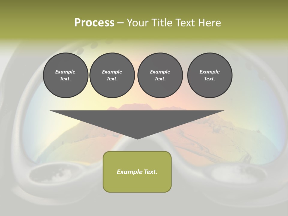 Mountain Glass Mirror PowerPoint Template