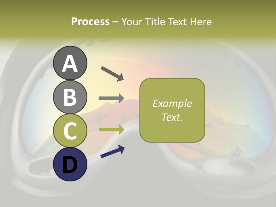 Mountain Glass Mirror PowerPoint Template