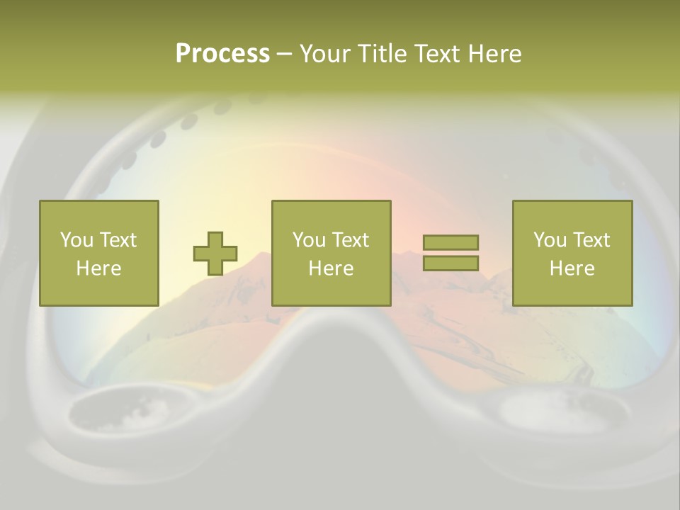 Mountain Glass Mirror PowerPoint Template