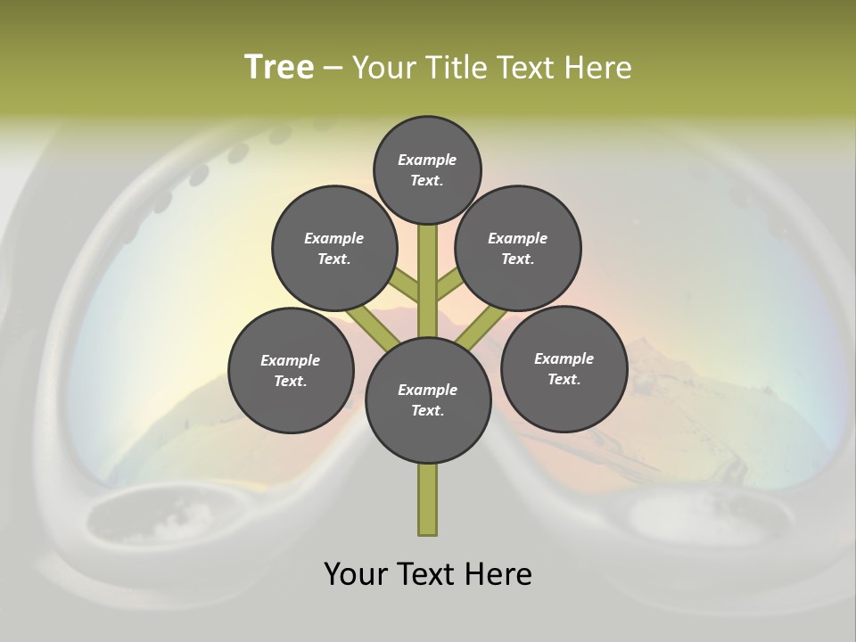 Mountain Glass Mirror PowerPoint Template