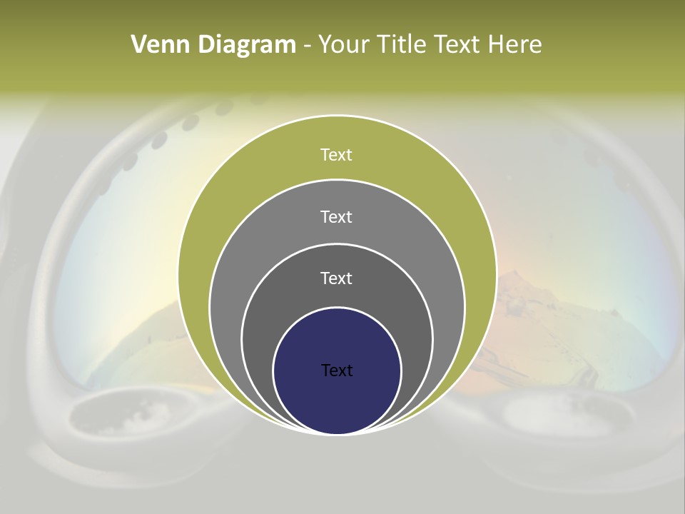 Mountain Glass Mirror PowerPoint Template