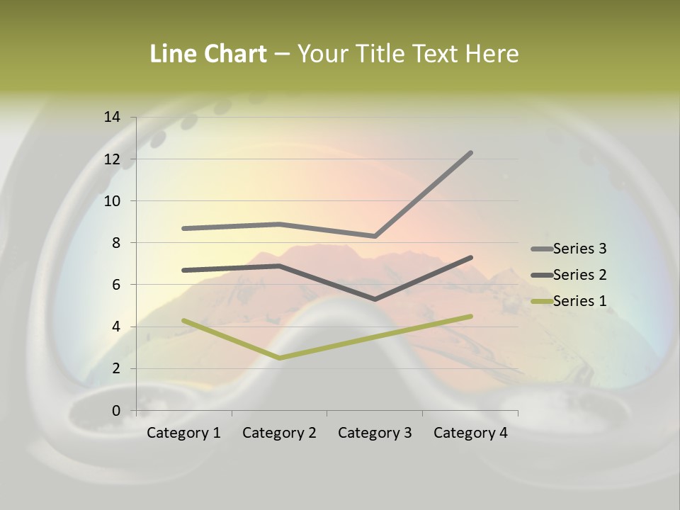 Mountain Glass Mirror PowerPoint Template
