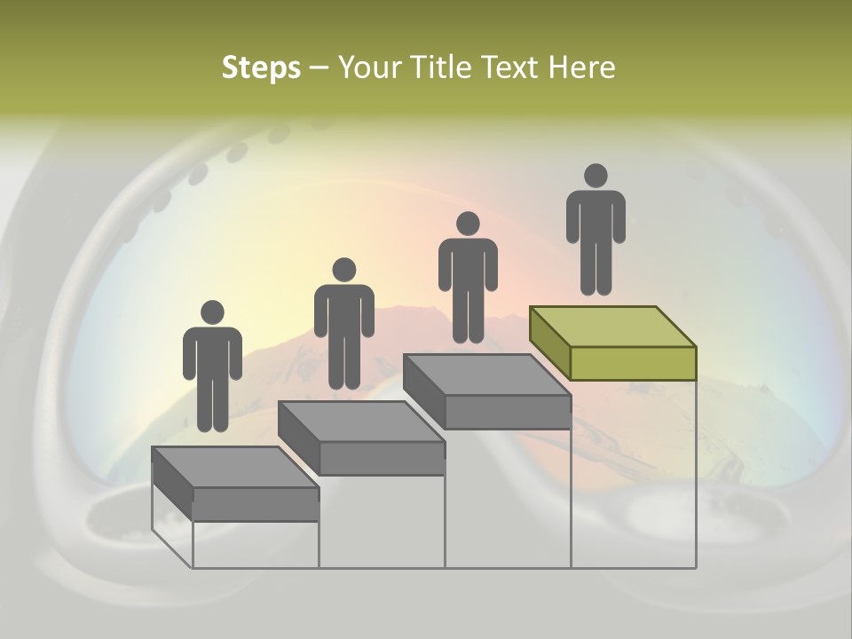Mountain Glass Mirror PowerPoint Template