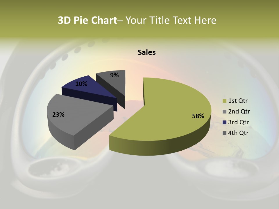 Mountain Glass Mirror PowerPoint Template